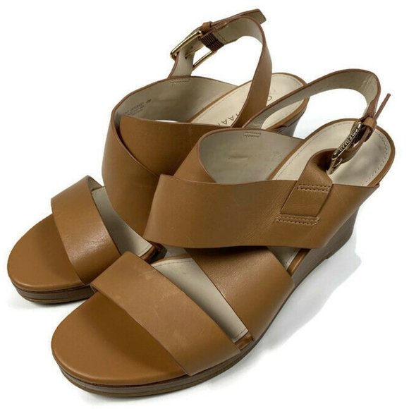 Cole Haan Shoes - Cole Haan Pecan Tan Penelope Wedge Sandals